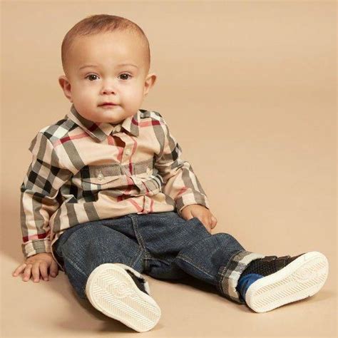 burberry shirt big boys|baby boy Burberry outfit.